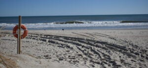 An oceanfront view At Salter Path